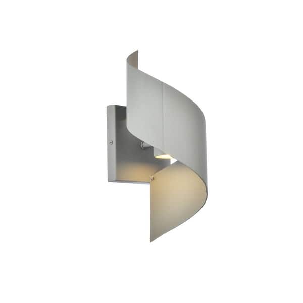 Elegant Lighting Raine 13" Tall LED Outdoor Wall Sconce Wall Washer